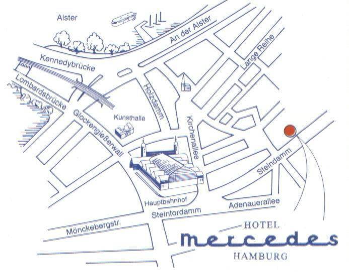 Hotel Mercedes/Centrum Hamburg Eksteriør bilde